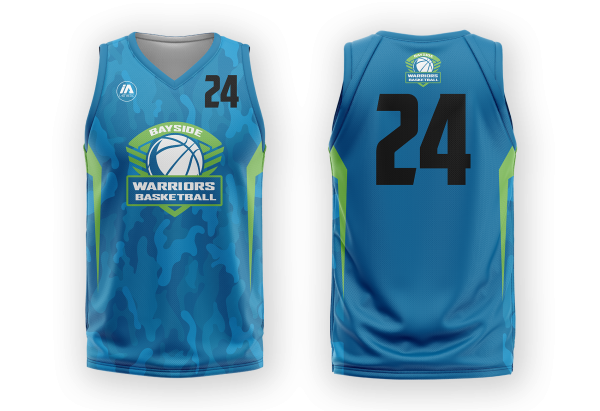 Bayside Warriors Basketball Playing Jersey & Shorts Women's Fit Combo